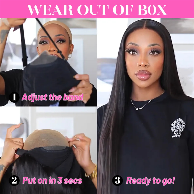 Ms Lula Wear Go Straight Glueless 5x5 HD Lace Closure Wig - 图片 6